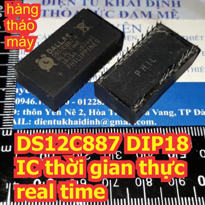 Ds12c887 dip18 ic thời gian thực real time kde2051