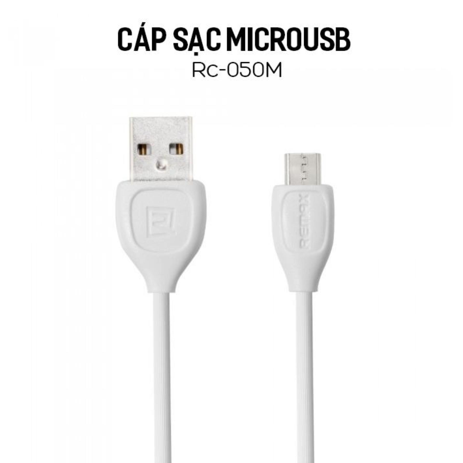 Cáp Sạc cổng MicroUSB Remax Rc-050M