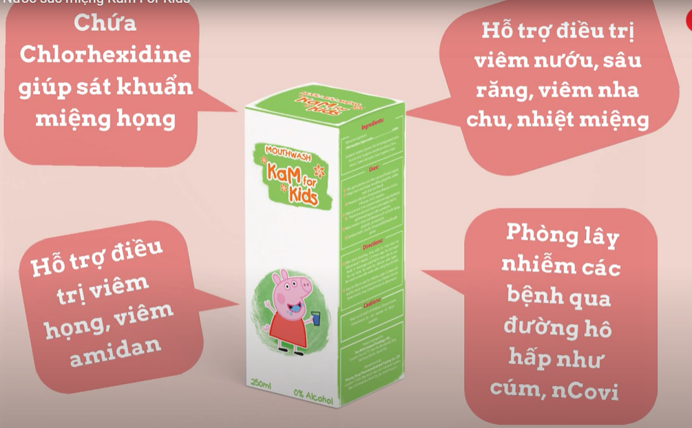 Nước súc miệng KaM for Kid - KanaCare (250ml)