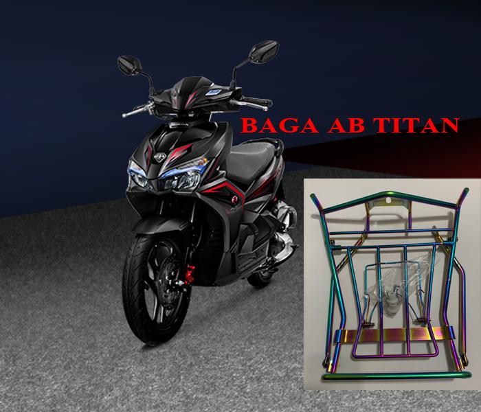 baga giữa INOX xi titan 7 màu dành cho air blade 2017-2021