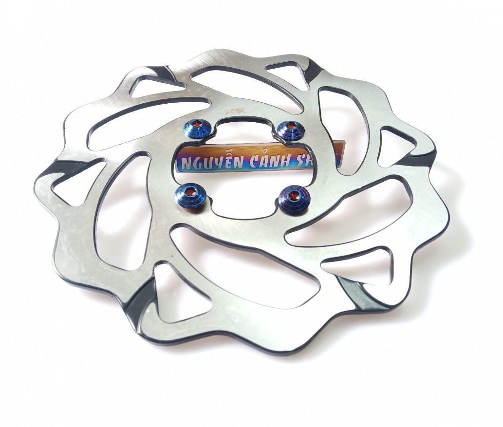 đĩa thắng trước  X1R có 4 óc xanh titan gắn xe exciter 135 xe sirius xe wave