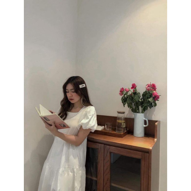 Đầm - váy babydoll 3 tầng cổ tròn