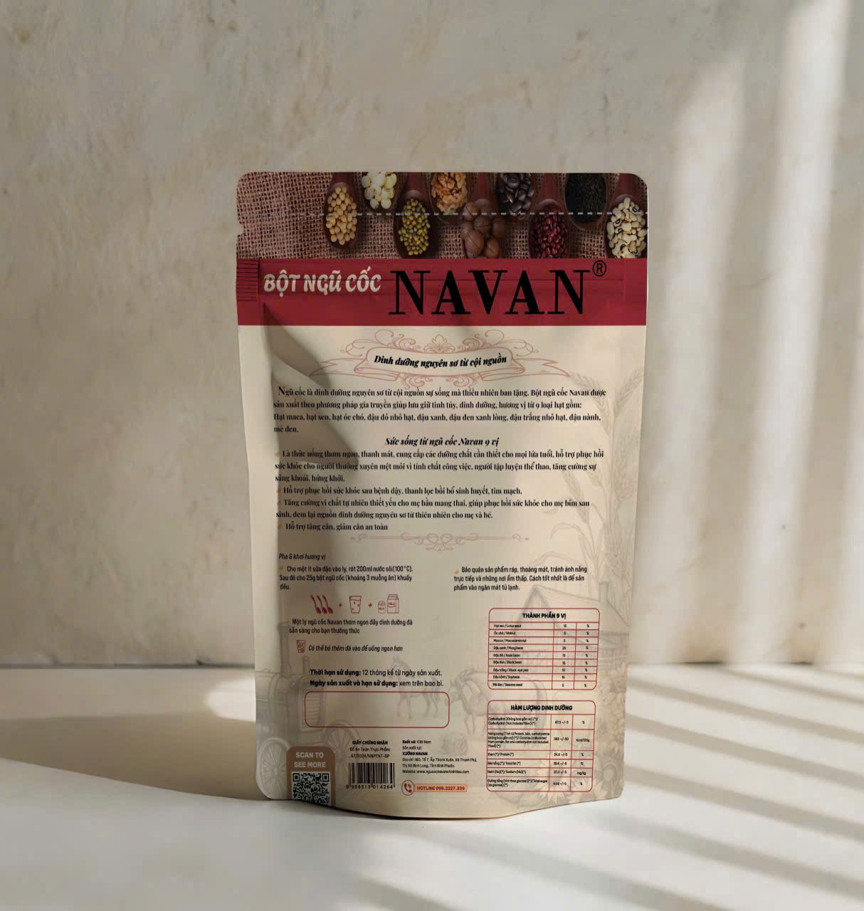 Ngũ cốc Navan 800g-Date xa