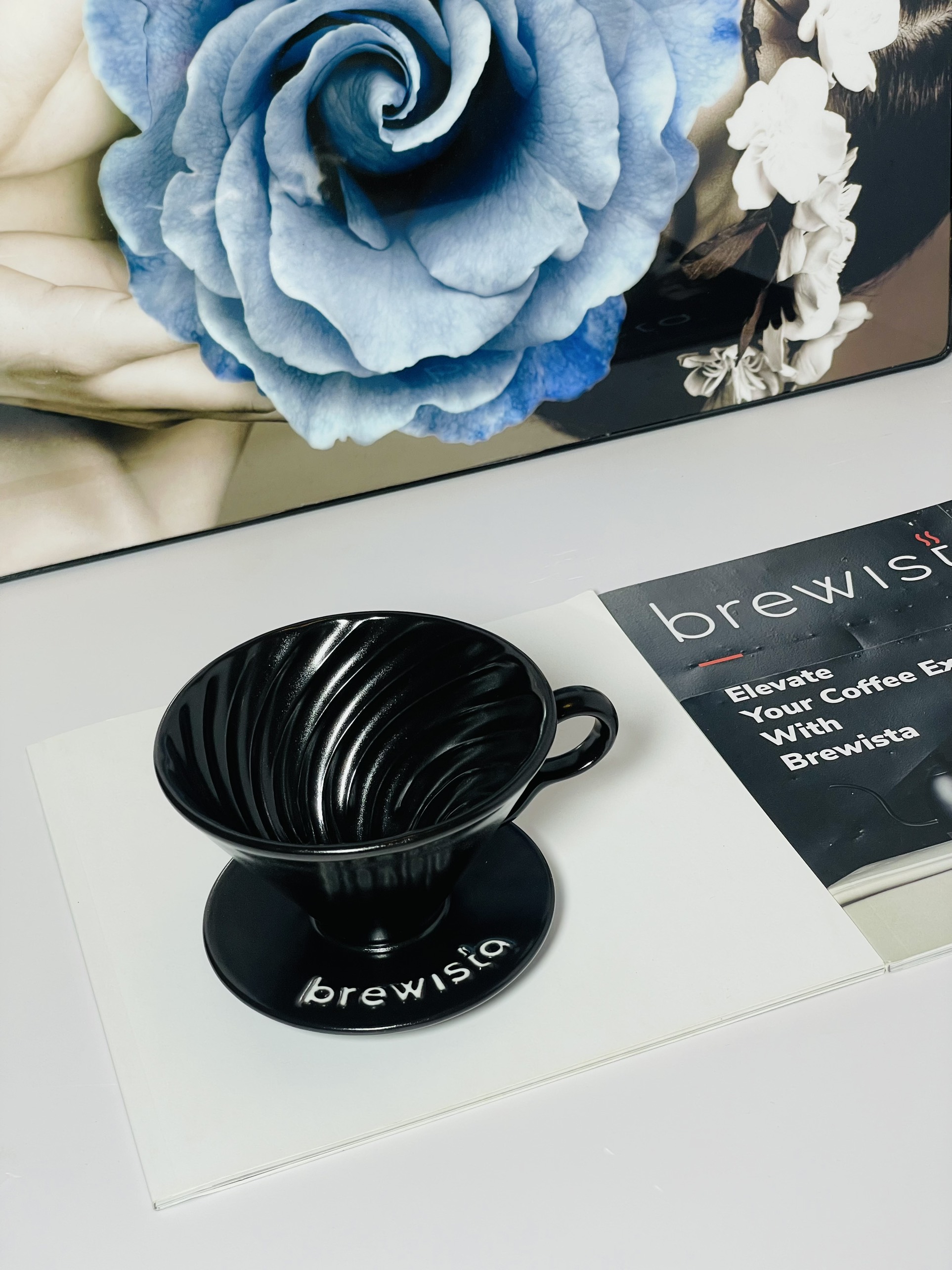 Phễu lọc cà phê V60 sứ cao cấp Brewista Dripper - Màu đen