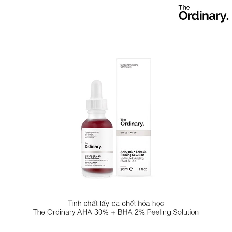 Tinh Chất The Ordinary AHA 30% + BHA 2% Peel ing Solution 30ml