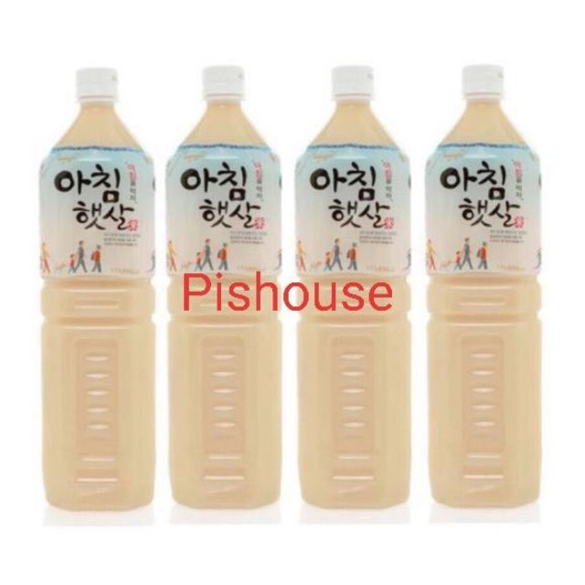 Combo 4 chai nước gạo Woongjin 1.5L Hàn Quốc