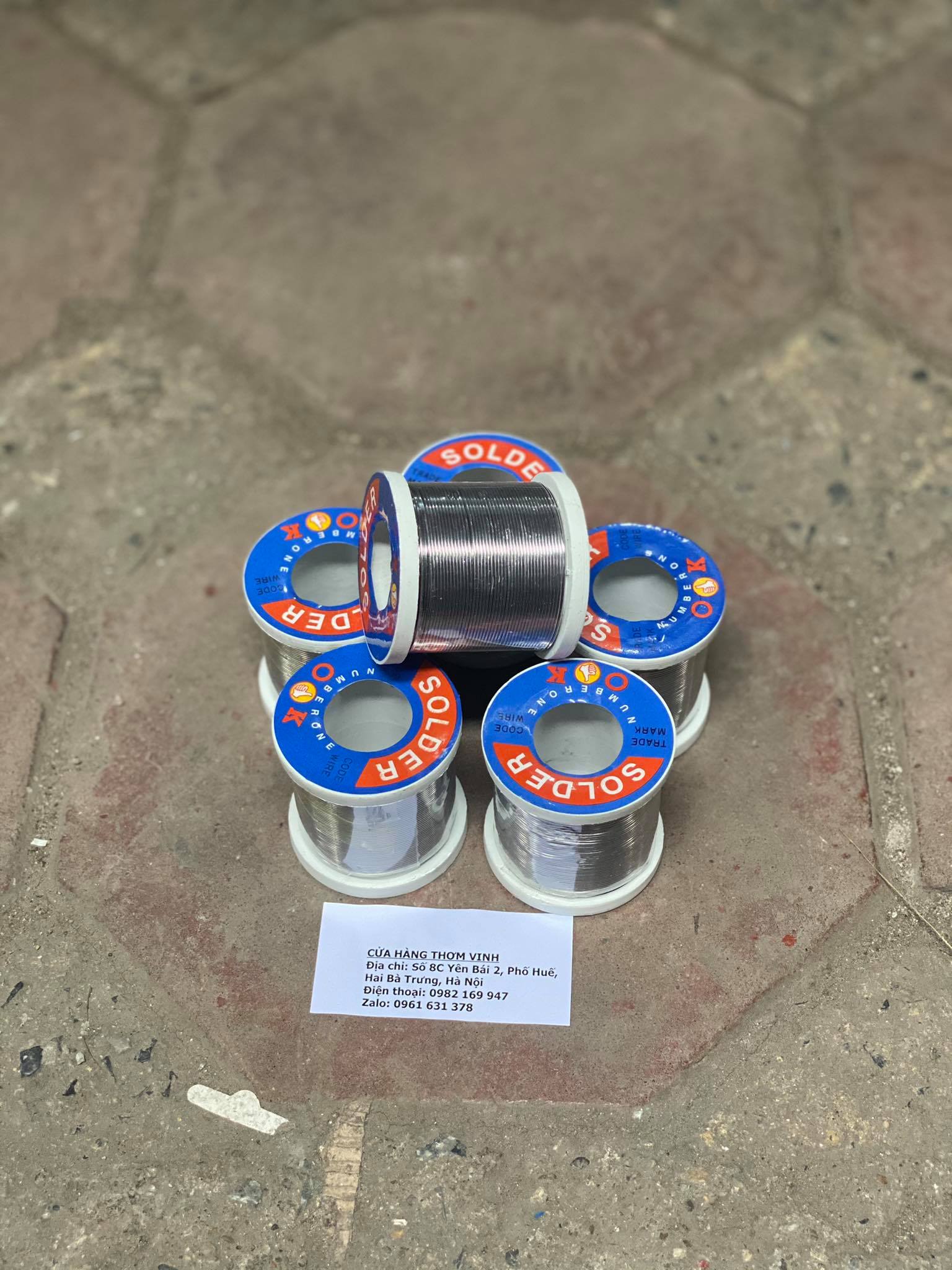 Thiếc Hàn SOLDER-Ok 0.8mm - Cuộn 100g