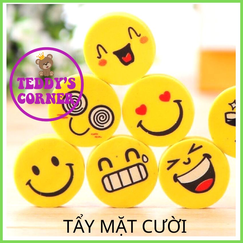 Túi Gồm 4 Viên Tẩy Mặt Cười (Tẩy Hình Mặt Cười); TEDDY CORRNER