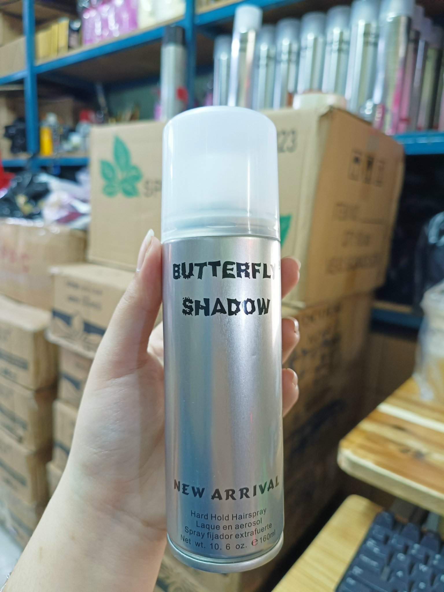 Gôm xịt tóc, tạo kiểu tóc Butterfly Shadow 160ml/600ml