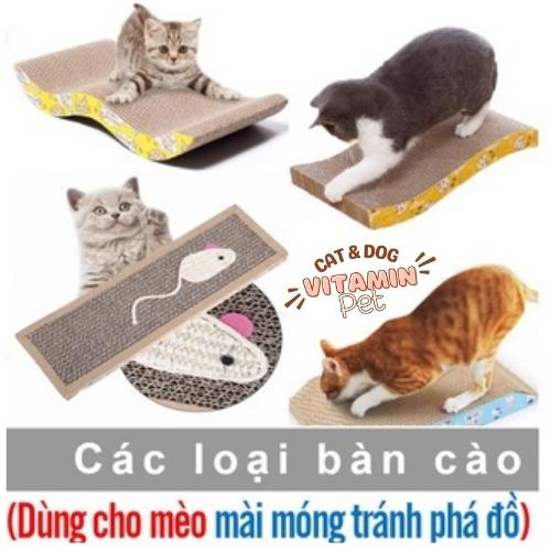 Bàn Cào Móng Cho Mèo Kiêm Mài Móng Tránh Mèo Cào Ghế Sô Pha nhiều loại -