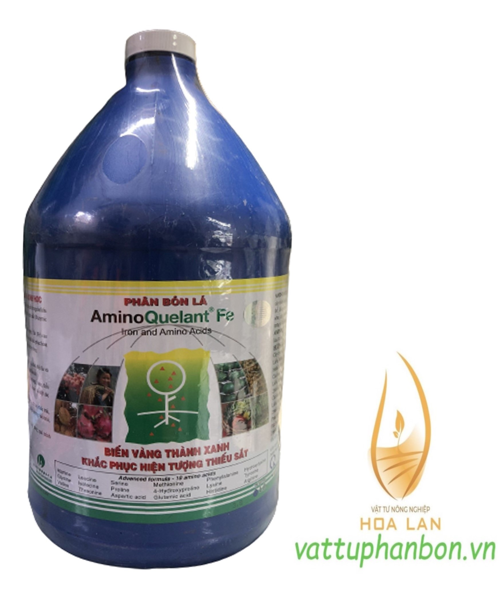 Amino quelant - fe iron & amino acid biến vàng thành xanh - phân bón lá - #068a# 1gallon