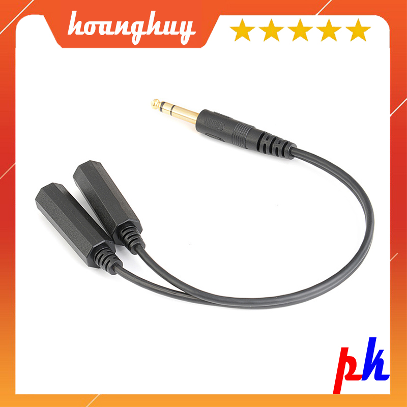 Jack chia 6.5 ra 2 cổng 6.5