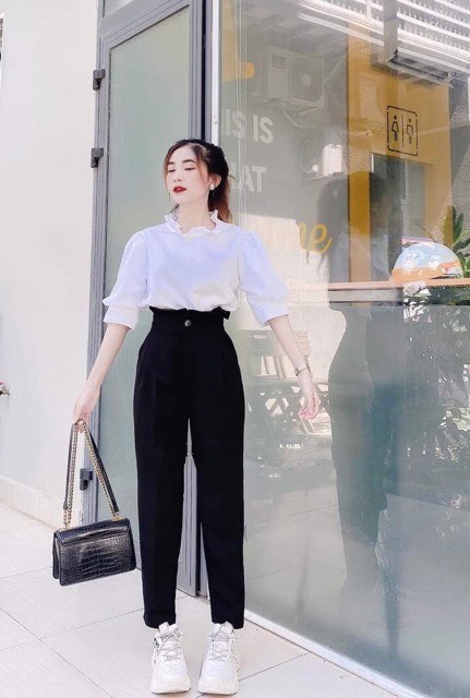 (BIGSIZE ) Quần tây bèo lưng siêu cao