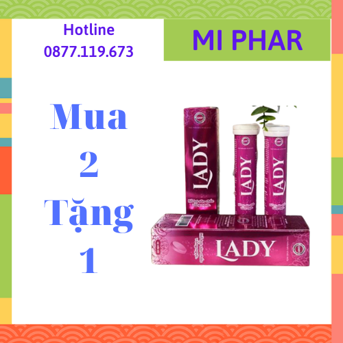 [Miễn Phí Ship|[MUA 2 TẶNG 1] Viên Sủi LADY Tăng Vòng 1 CHính Hạng - MIPHAR 1