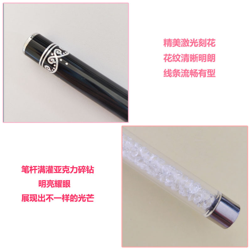 Cọ nét cán đá cao cấp 3 sizes (7mm; 9mm; 11mm) - Cọ vẽ nail chuyên dụng (lẻ chiếc)
