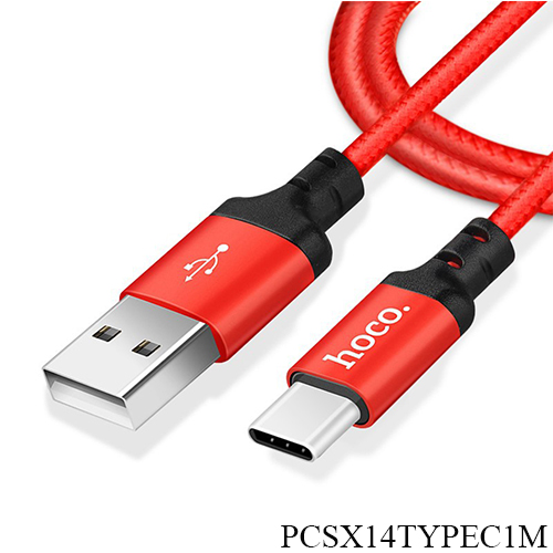 Cáp sạc cổng type c hoco x14 1m