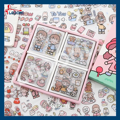Sticker Dễ Thương Trang Trí Bình Nước