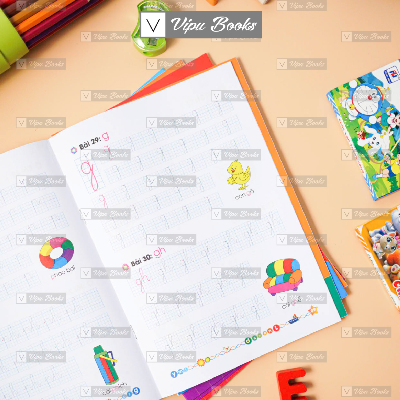 Combo 8 quyển hành trang cho bé vào lớp 1