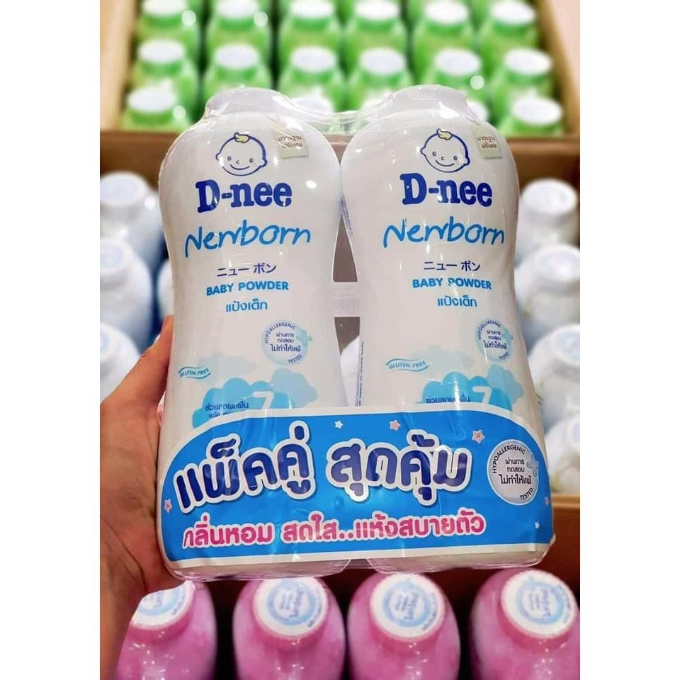 [ JunHee AUTH ] 01 Chai Phấn rôm / phấn thơm em bé D-nee Thái Lan