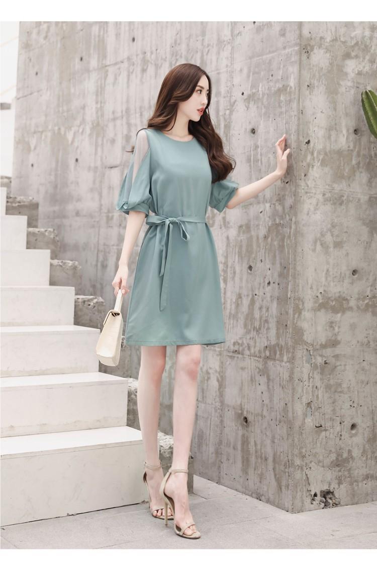 [HCM]Đầm công sở tay phối lưới