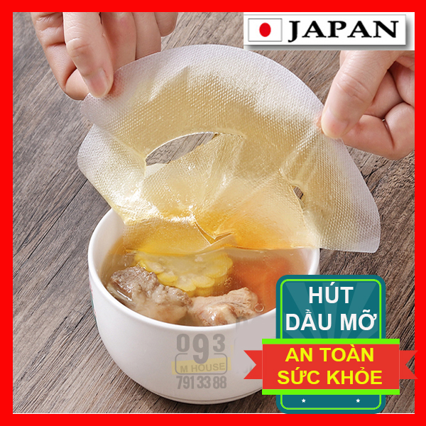 Bộ Giấy Thấm Dầu Mỡ Thức Ăn Nấu Canh Súp Giấy Lọc Dầu Thực Phẩm
