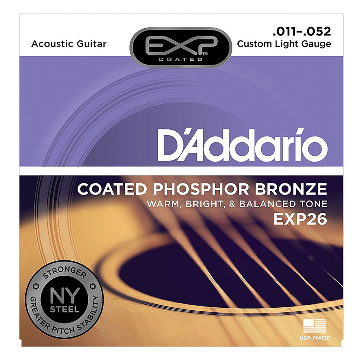 Dây Đàn Guitar Acoustic D'Addario EXP 26 [Size 11]