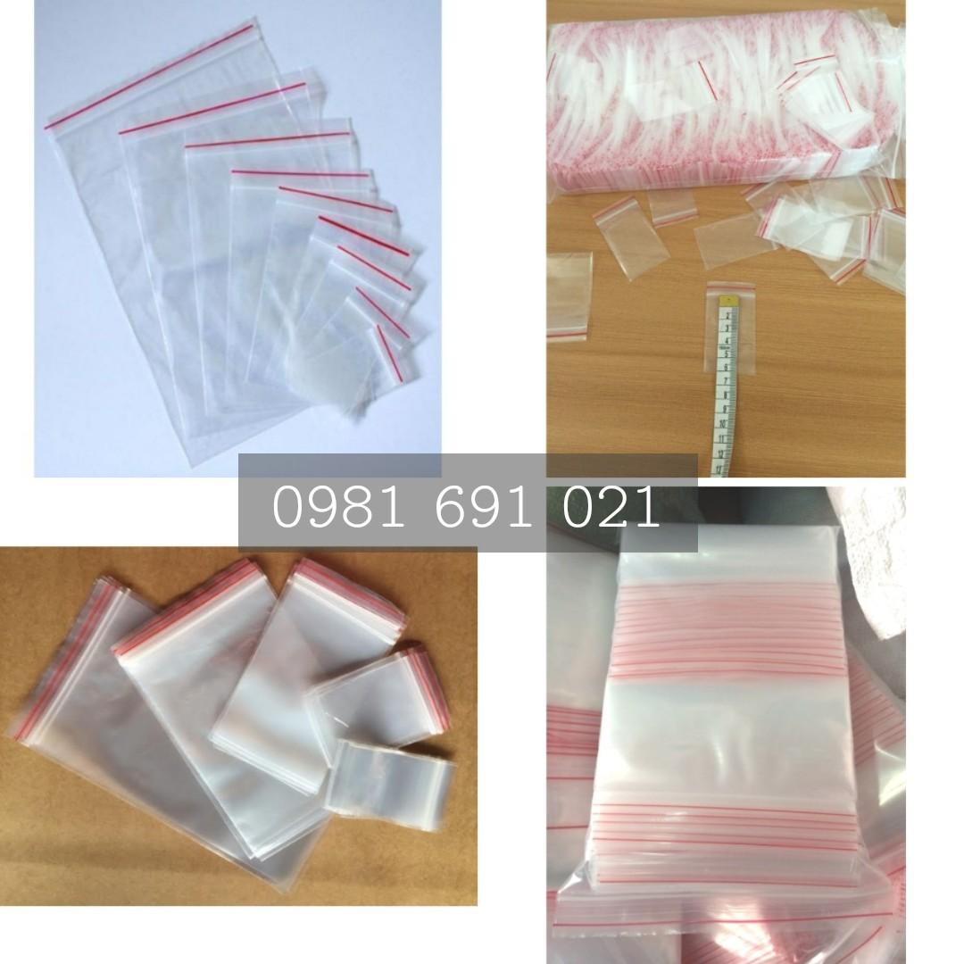 1Kg TÚI ZIP ( Zipper Viền đỏ) Size 18x23cm