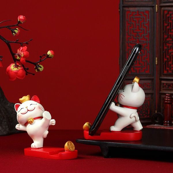 GIÁ ĐỠ ĐIỆN THOẠI MÈO THẦN TÀI MAY MẮN