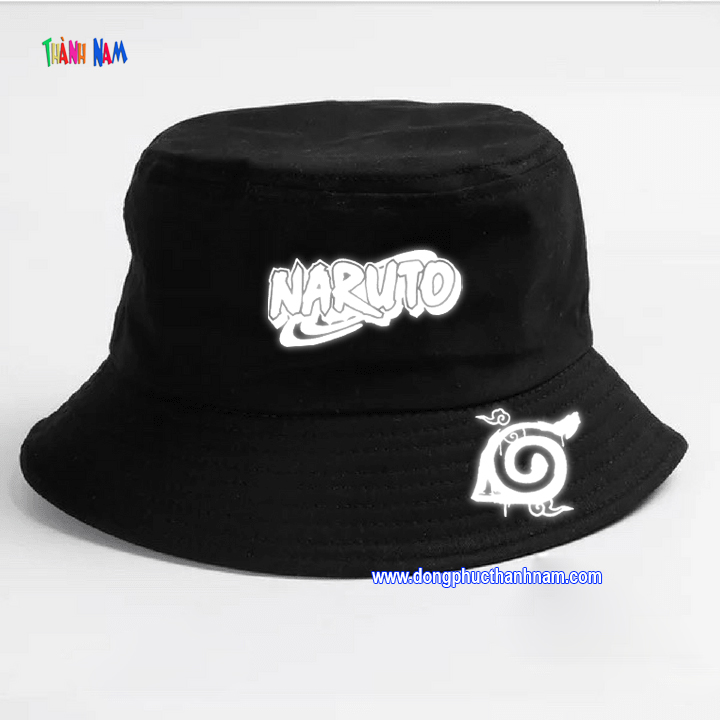 nón bucket Naruto phản quang, mũ tai bèo Naruto, mũ rộng vành Naruto phản quang
