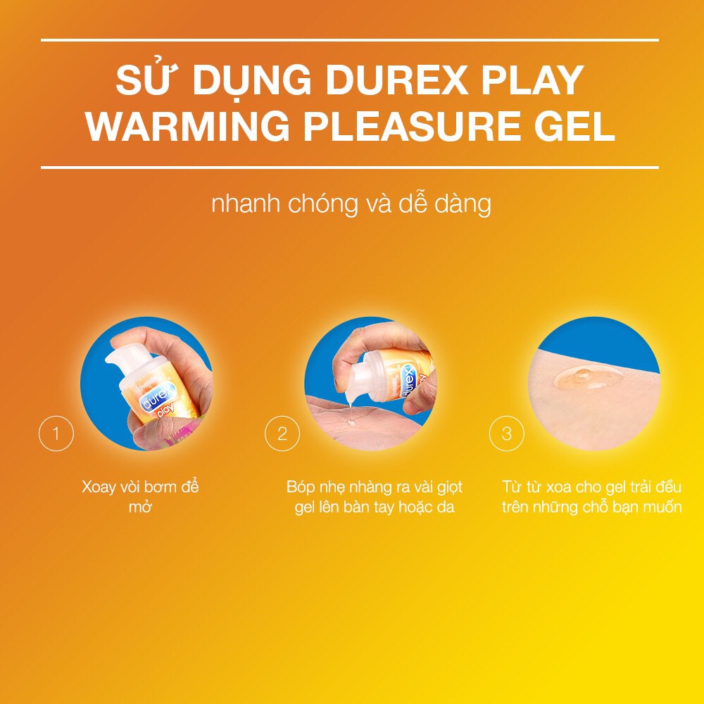 Gel bôi trơn Durex Play Warming 100ml / chai