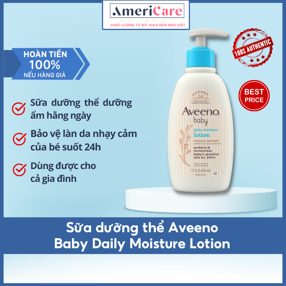 Bill Mỹ 1 2024 Sữa dưỡng thể hằng ngày cho bé và gia đình Avenoo Baby