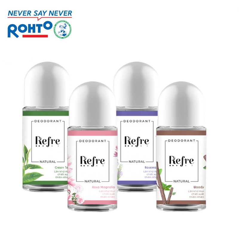 Lăn Khử Mùi Refre Natural - Whitening Perfume Deodorant 40ml