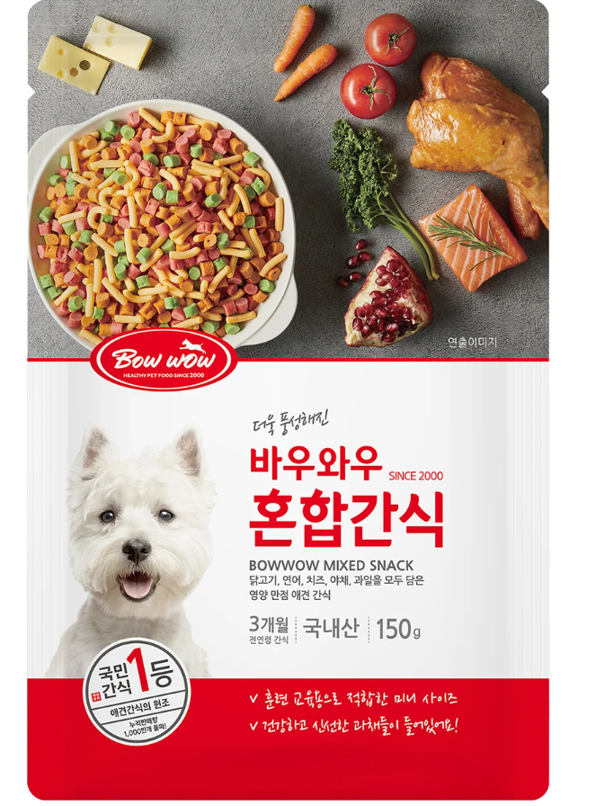 Snack hỗn hợp Bowwow cho chó 150g