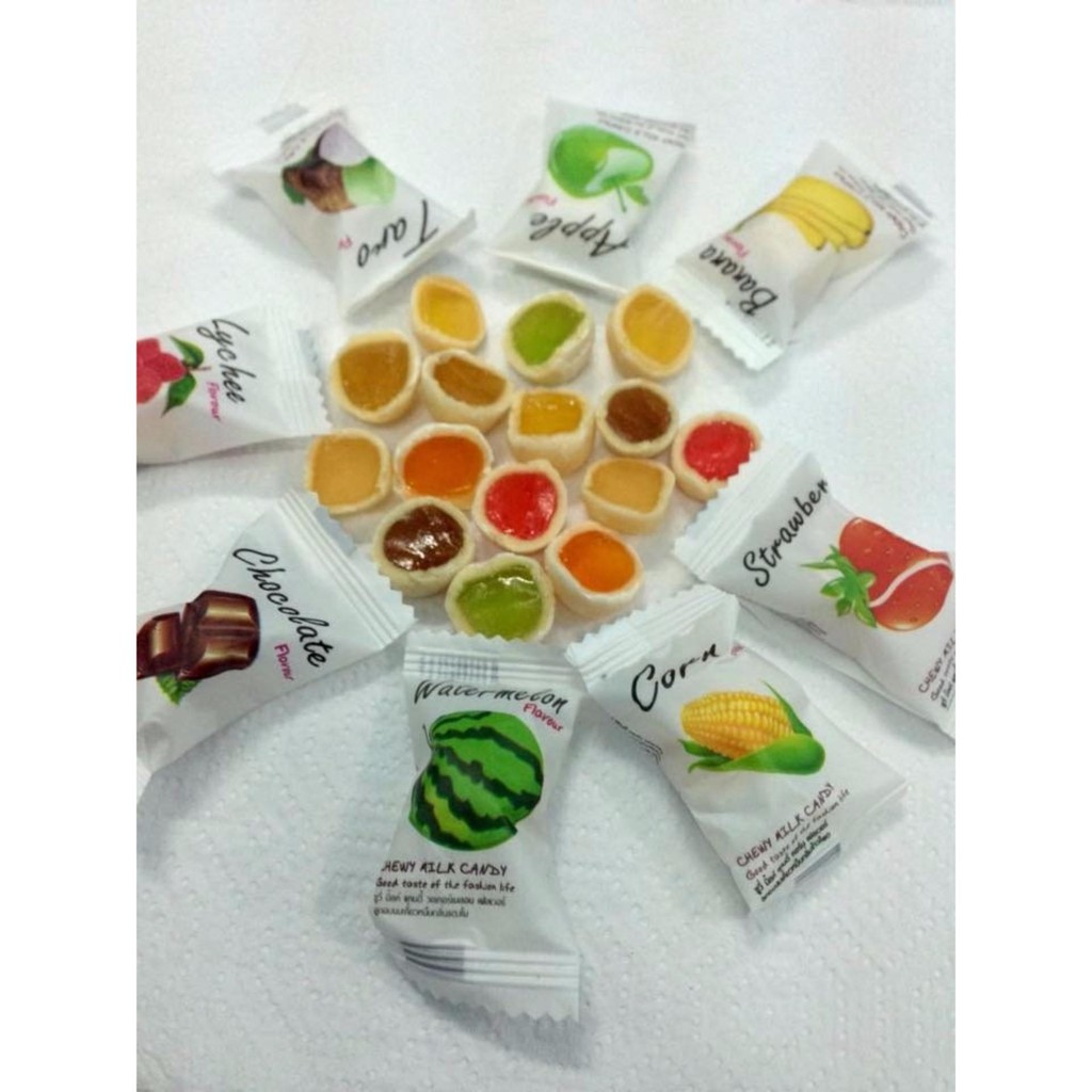 Kẹo Sữa Mềm Dẻo Thái Lan Hương Bắp Milk Soft Candy (Gói 360g)