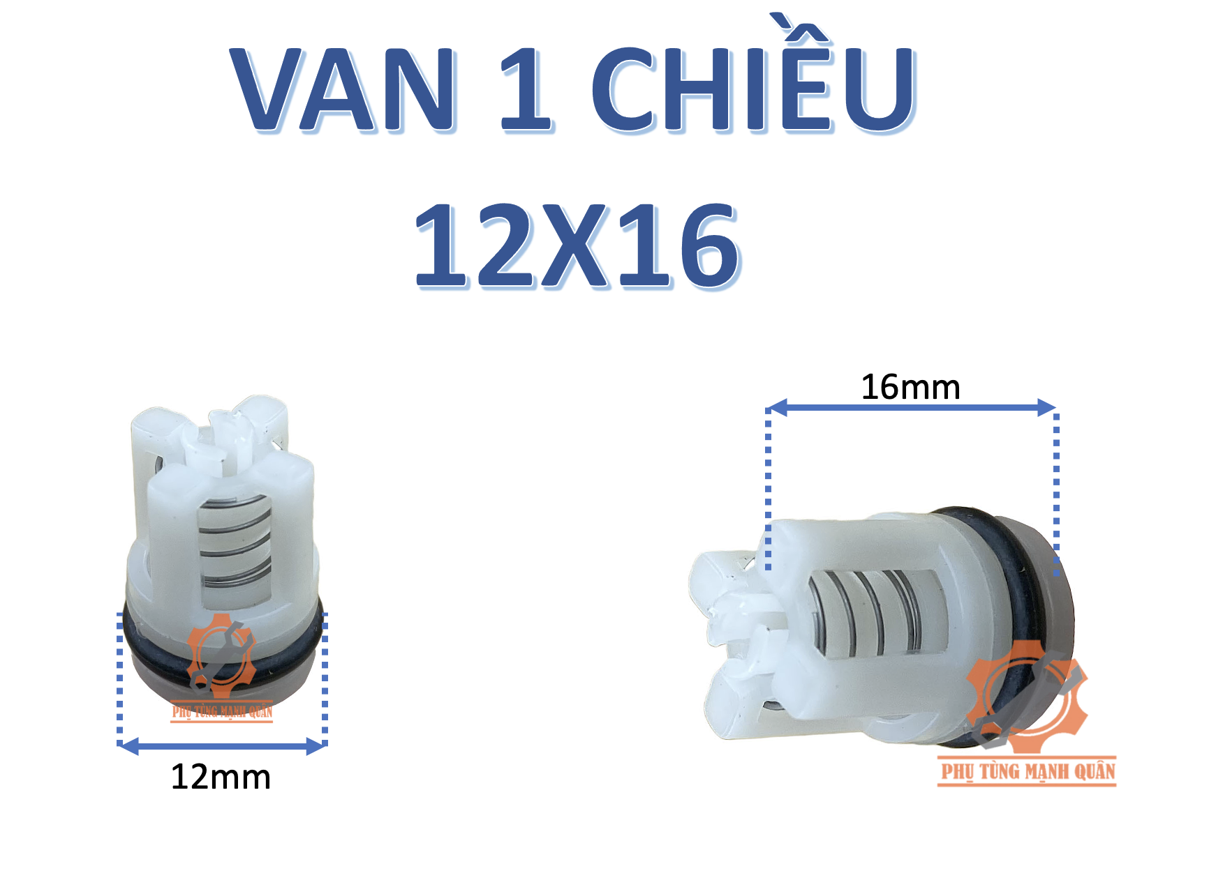 van 1 chiều máy rửa xe mini