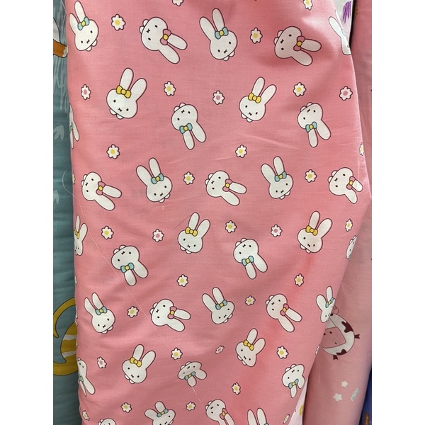 Vải thô mặt lụa 100% cotton mềm mát màu bé gái