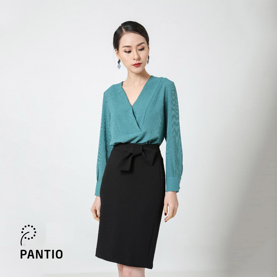 Áo sơ mi cổ tim cách điệu FAS31452 - PANTIO