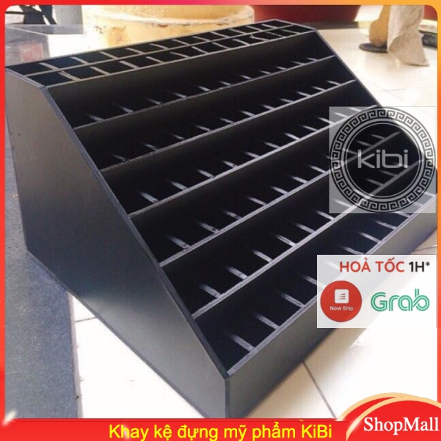 KHAY ĐỰNG SON LỚN 80 Ô MÀU ĐEN [Hàng có sẵn]