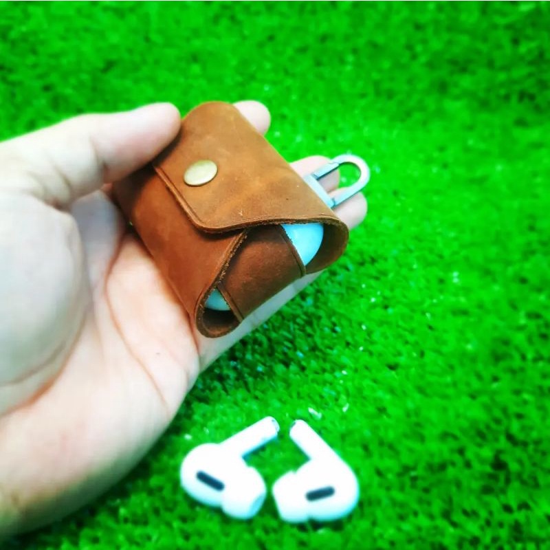 BAO DA AIRPODS PRO TỐI GIẢN ( DA THẬT)