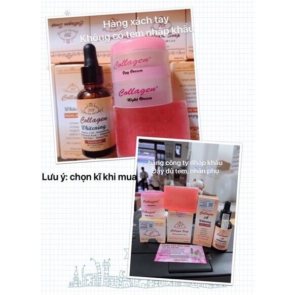 Combo dưỡng da Serum 701+ KEM Collagen 701