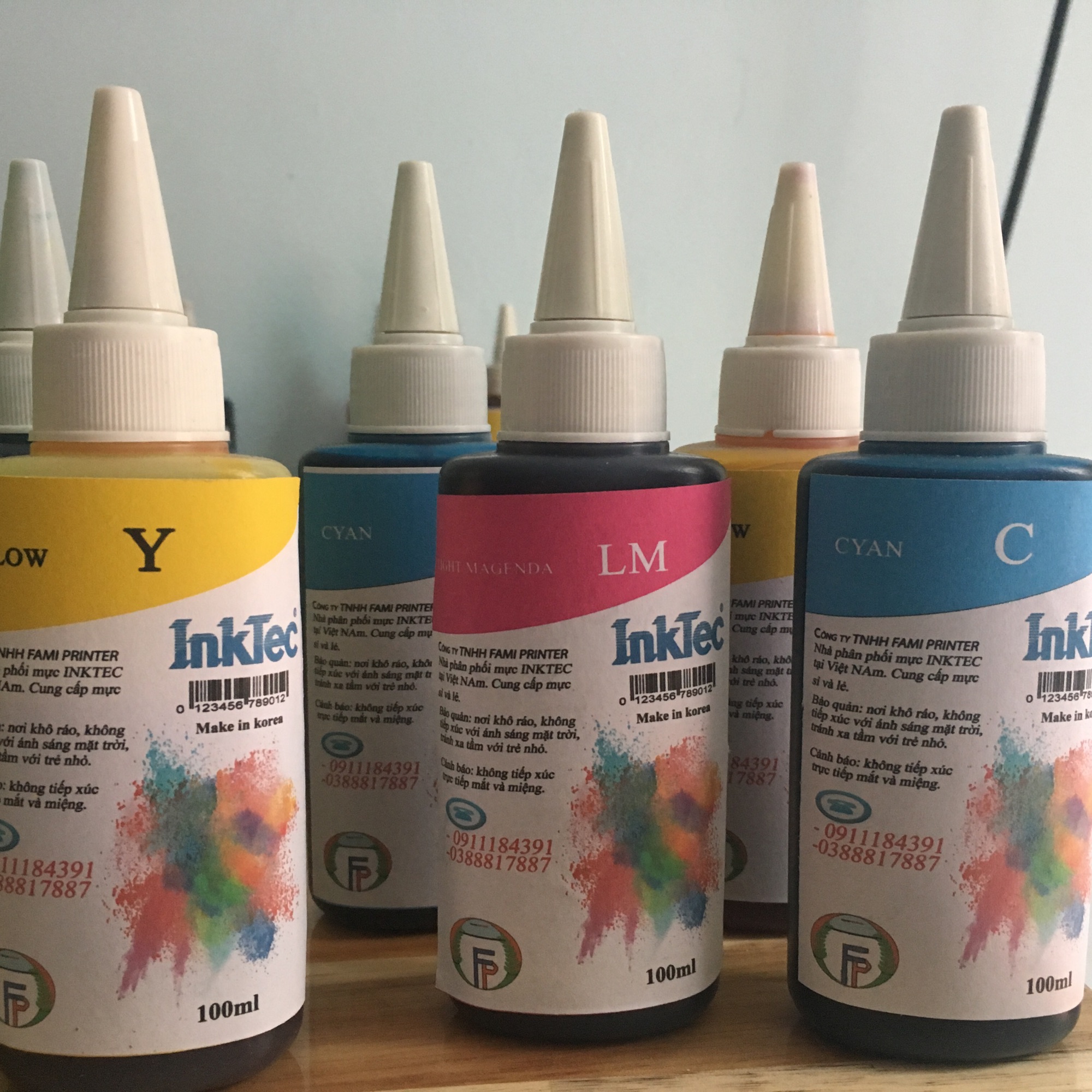 Bộ 6 màu mực máy in Epson