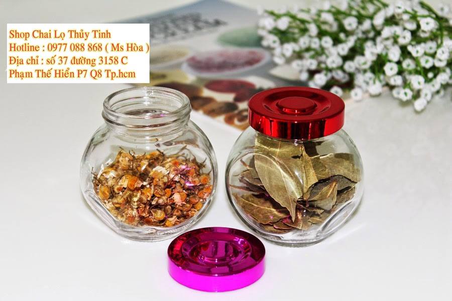 Combo 10 hũ thủy tinh 2 đáy 200ml