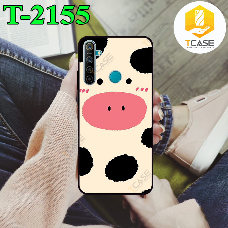 Ốp lưng Tcase dành cho Realme 6i in hình bò sữa