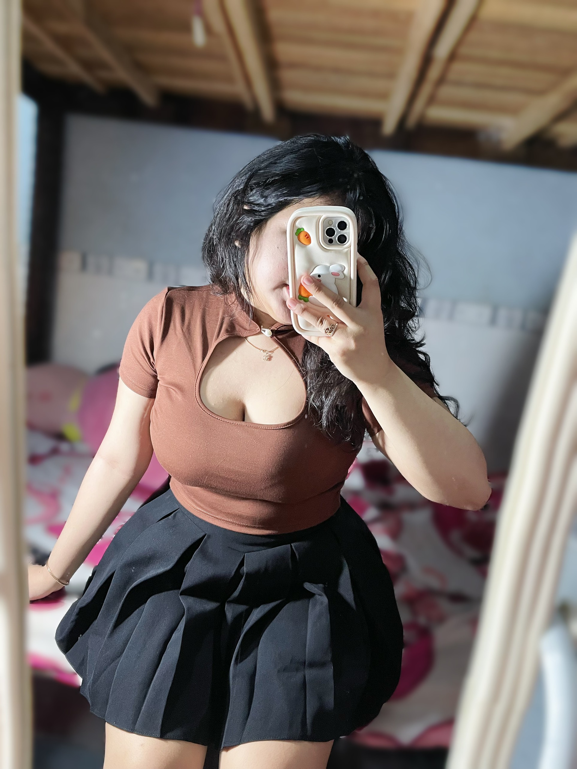Áo thun khoét ngực giọt nước nữ bigsize
