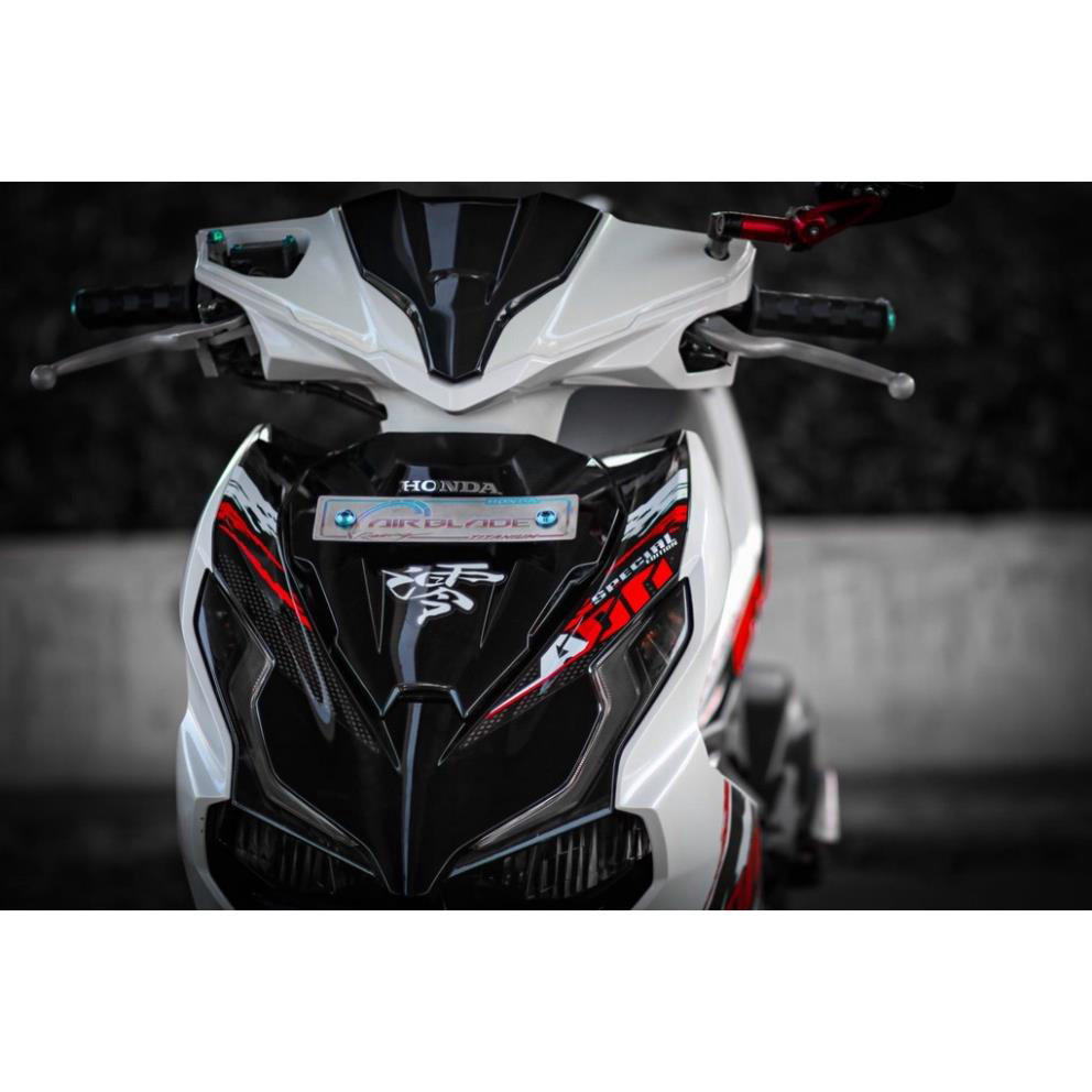 TEM RỜI mẫu ADN Special Edition đỏ đen dán Airblade AB trắng -