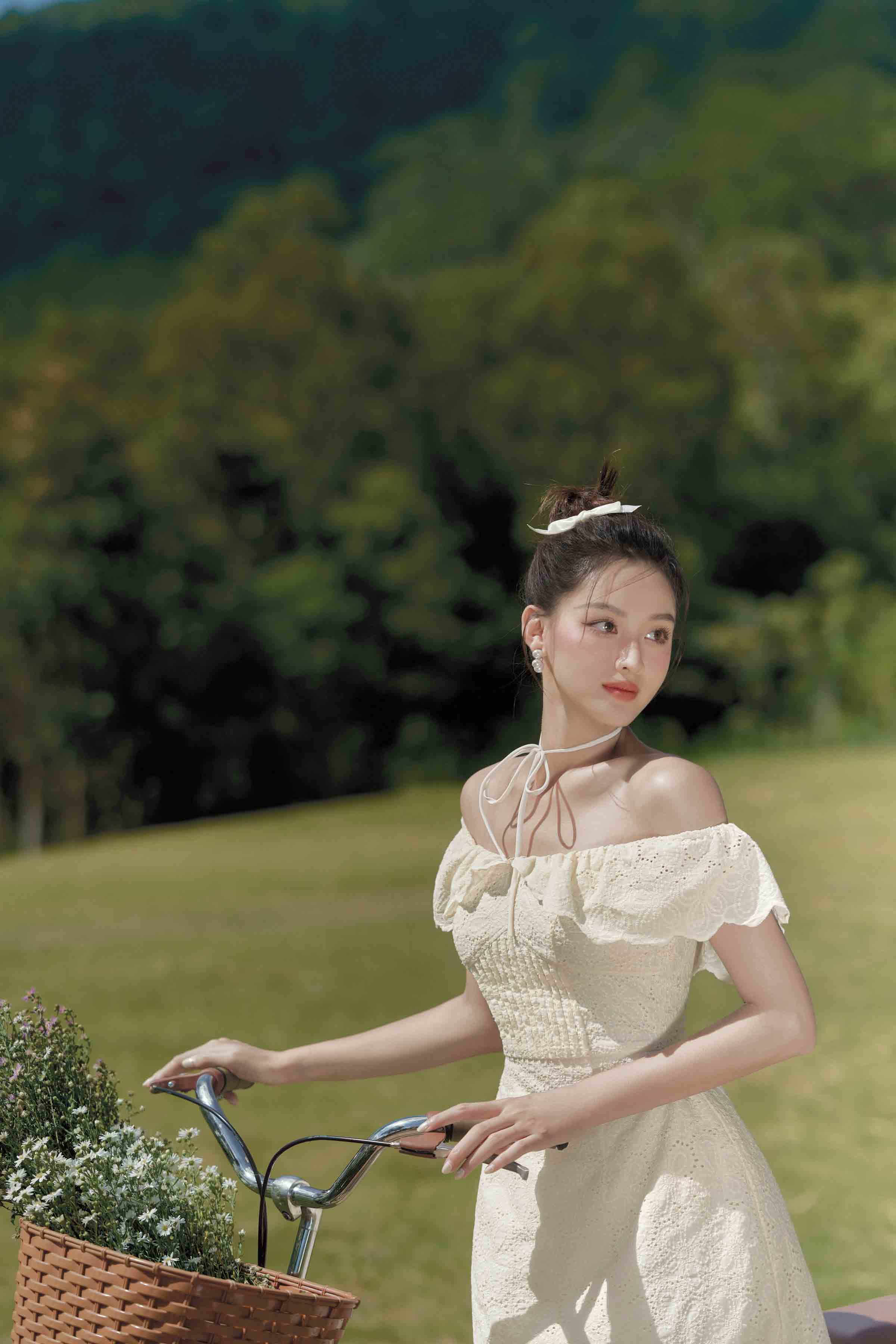 CÉLESTE - Váy trễ vai Lily Dress