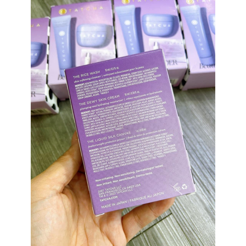 [GIẢM 5% ĐƠN 129K]SET kem dưỡng da - sữa rửa mặt  TATCHA
