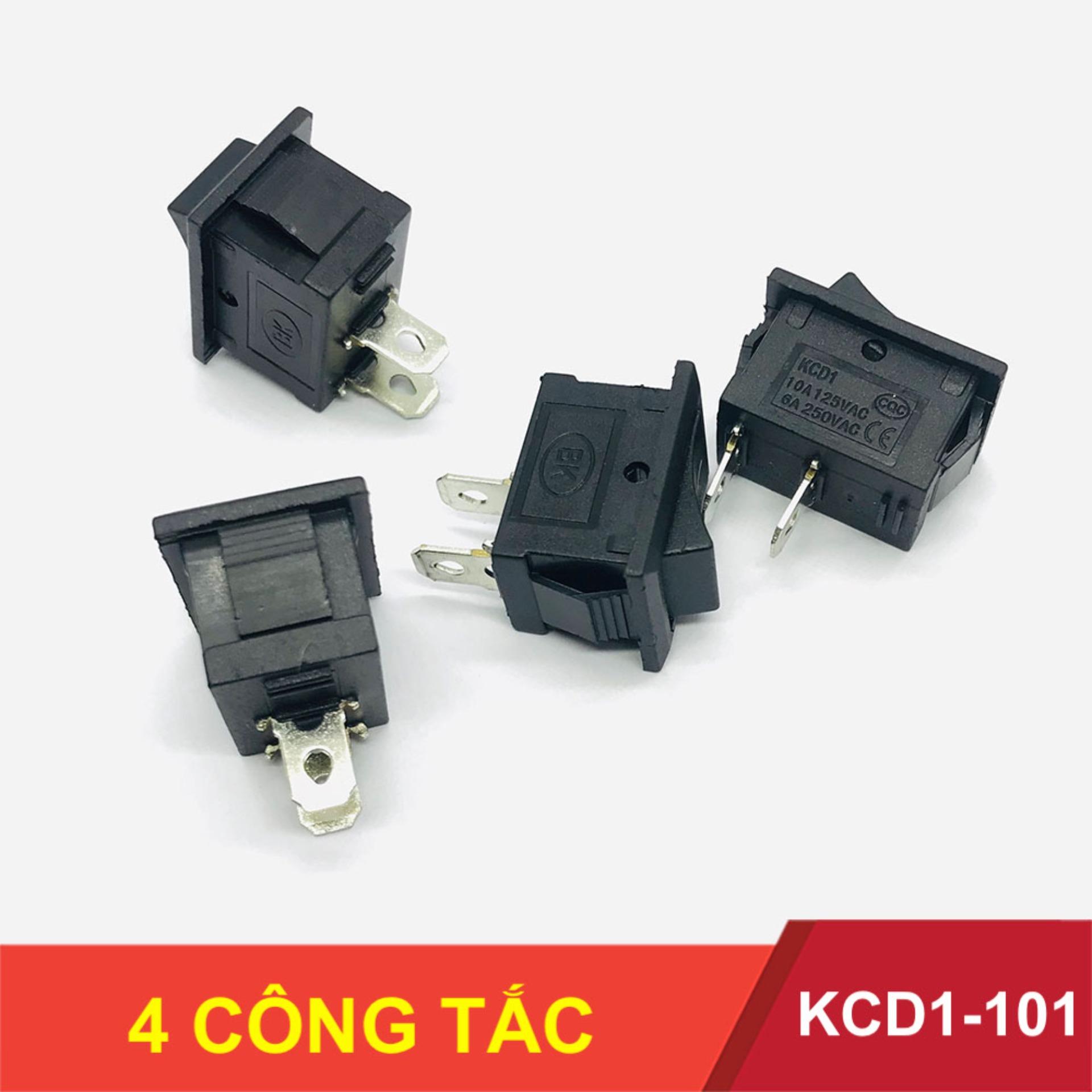 [HCM]4 cái công tắc bập bênh KCD1-101 2 chân loại tốt 10A-125V - 6A-220V - LK0136