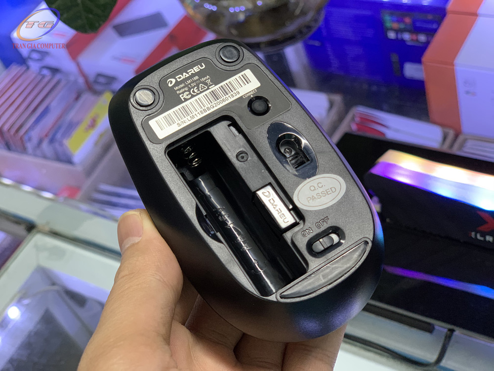 Chuột không dây (Dual Mode 2.4 + Bluetooth) Dareu LM118B