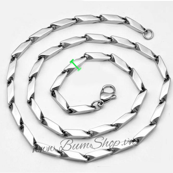 [HCM]Dây chuyền inox nam trơn cá tính